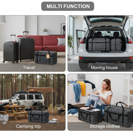 CARLA HOME 2-Pack 180L Extra Large Moving Storage Bags with Handles & Duty Zippered for Clothes, Travel, Space Saving & Camping-2050057505639370754