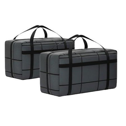 CARLA HOME 2-Pack 180L Extra Large Moving Storage Bags with Handles & Duty Zippered for Clothes, Travel, Space Saving & Camping-2050057505639370759