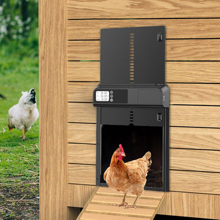 CARLA HOME Automatic Chicken Coop Door with Timer & LCD Screen, Anti-Pinch Safety, Easy Battery Operation & Weatherproof for Outdoor Coops-2050057507652636672
