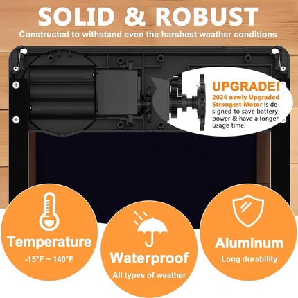 CARLA HOME Automatic Chicken Coop Door Opener with Timer Control, Anti-Pinch Protection, LCD Display & Battery Powered for Backyard Chickens-2050057507816214532