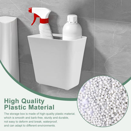CARLA HOME 4-Pack Self-Adhesive Wall Storage Box for Cabinet Doors, Kitchen, Bathroom & Office-2050057509091282947