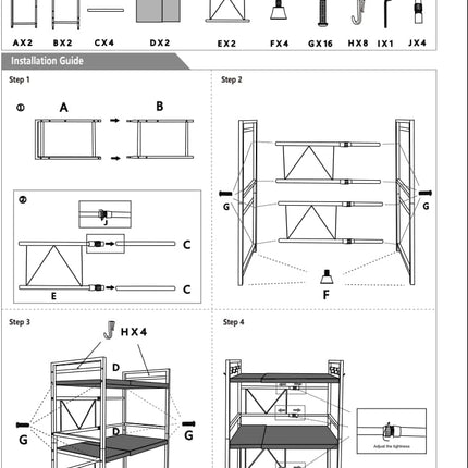 CARLA HOME 3-Tier Microwave Oven Rack with Adjustable Metal Kitchen Shelf Stand for Countertop Storage and 6 Hooks for Utensils-2050057511133909001