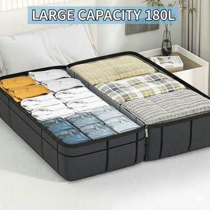 CARLA HOME 4-Pack 180L Extra Large Moving Storage Bags with Handles & Duty Zippered for Clothes, Travel, Space Saving & Camping-2050057512442531845