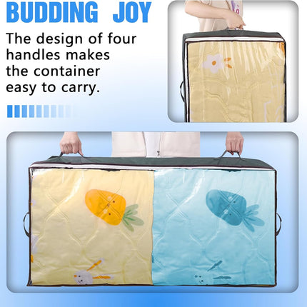 CARLA HOME 8 Pack Underbed Storage Bins with 90L Large Capacity Storage Containers for Comforters, Linen, Pillows, Toys, Towels, Blankets-2050057513046511621