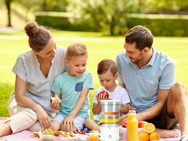 CARLA HOME Hands-Free Citrus Juicer with USB Rechargeable Electric Fruit Squeezer-2050057515454042113