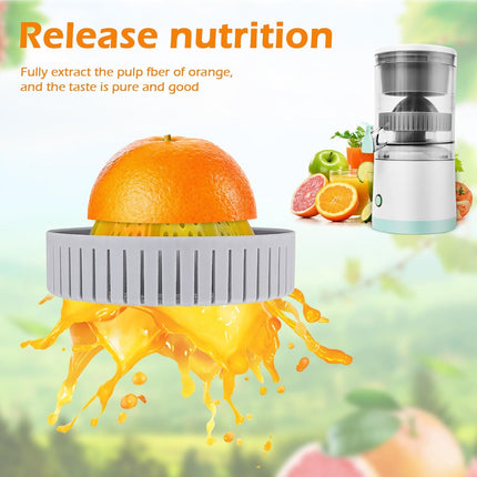 CARLA HOME Hands-Free Citrus Juicer with USB Rechargeable Electric Fruit Squeezer-2050057515454042117