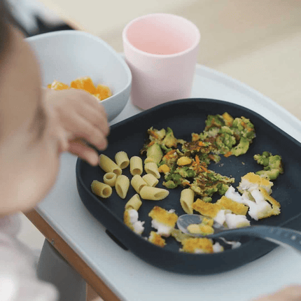 Beaba Silicone Suction Meal Set - Navy-1954803103467442179