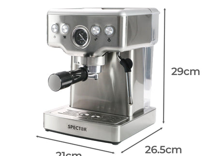 Spector 20 Bar Coffee Machine Espresso Maker with Milk Frother-1942353418802827266
