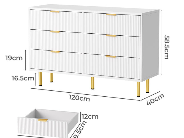 Levede Chest of 6 Drawers-1917016714713894914