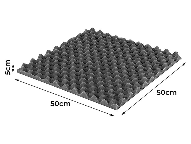 14PC Acoustic Foam Wall Panels 50x50x5cm-1910112285842608130