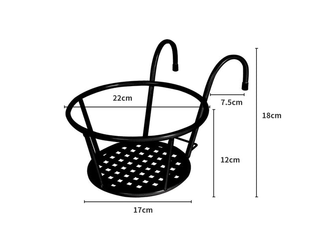 Levede 3x Plant Stand flower Holder Black-1864184713871233026