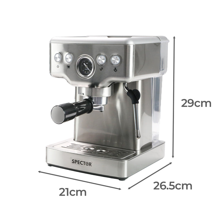 Spector 20 Bar Coffee Machine Espresso Maker with Milk Frother-1973194089486749698