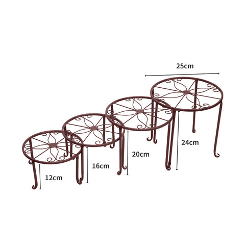 Levede Plant Stand Outdoor Indoor Metal Bronze-1864184709563682818