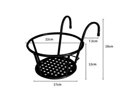 Levede 1x Flower Holder Plant Stand Black-1864184713581826050