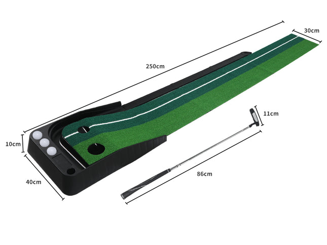 Centra Golf Putting Mat 250cmx40cm Portable-1975420464775958530