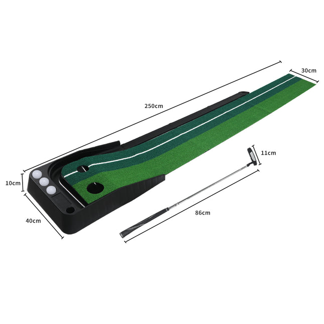 Centra Golf Putting Mat 250cmx40cm Portable-1975420464775958530