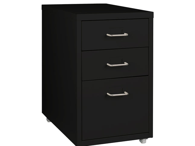 Levede 3 Drawer Office Drawers Cabinet Black-1910113086099034112