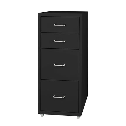 Levede 4 Drawer Office Drawers Cabinet Black-1973193873433956352