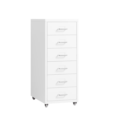 Levede 6 Drawer Office Cabinet Drawers White-1910113088594644992