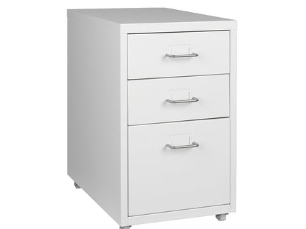 Levede 3 Drawer Office Drawers Cabinet White-1910113086635905024