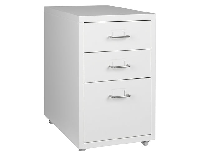 Levede 3 Drawer Office Drawers Cabinet White-1910113086635905024