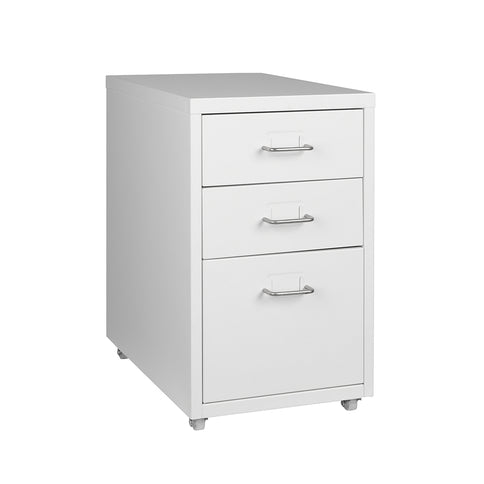 Levede 3 Drawer Office Drawers Cabinet White-1910113086635905024