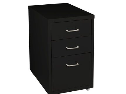 Levede 3 Drawer Office Drawers Cabinet Black-1910113086099034113