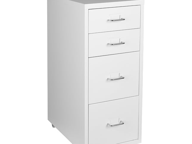 Levede 4 Drawer Office Drawers Cabinet White-1973193873647865857