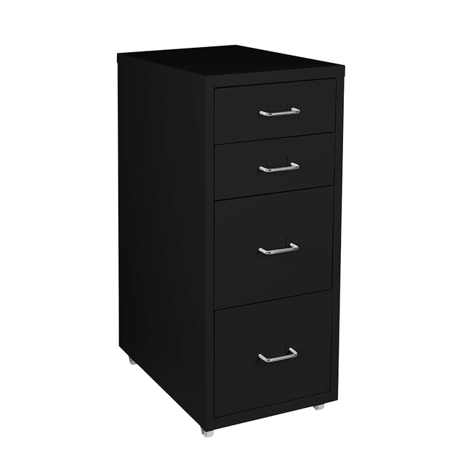 Levede 4 Drawer Office Drawers Cabinet Black-1973193873433956353