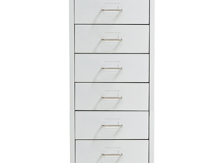 Levede 6 Drawer Office Cabinet Drawers White-1910113088594644993