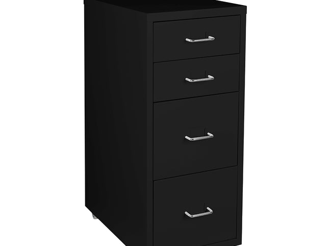 Levede 4 Drawer Office Drawers Cabinet Black-1922897592723836929