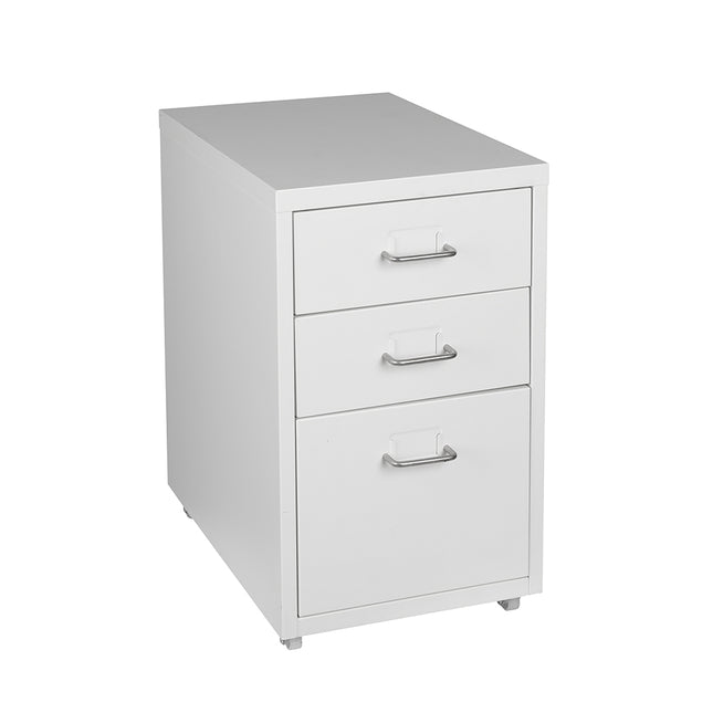 Levede 3 Drawer Office Drawers Cabinet White-1973193873249406977