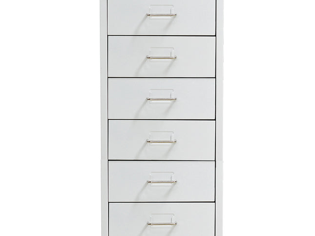 Levede 6 Drawer Office Cabinet Drawers White-1973193874423812097