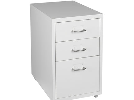 Levede 3 Drawer Office Drawers Cabinet White-1910113086635905025