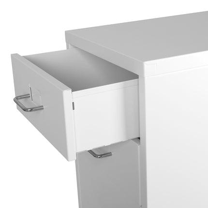 Levede 3 Drawer Office Drawers Cabinet White-1973193873249406979
