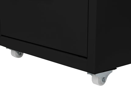 Levede 3 Drawer Office Drawers Cabinet Black-1910113086099034116