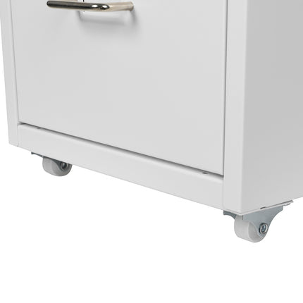 Levede 3 Drawer Office Drawers Cabinet White-1973193873249406980