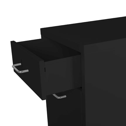 Levede 3 Drawer Office Drawers Cabinet Black-1973193873060663301