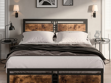 Levede Metal Bed Frame Double Mattress-1864183189292060679