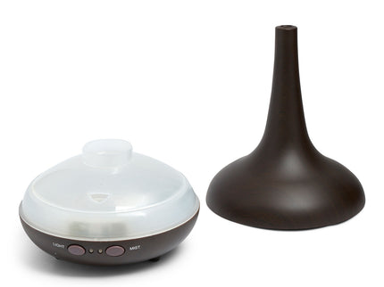 Milano Decor Ultrasonic Aroma Diffuser - Dark Wood Grain Color-1917365865528037378