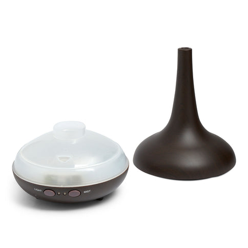 Milano Decor Ultrasonic Aroma Diffuser - Dark Wood Grain Color-1917365865528037378