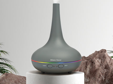 Milano Decor Ultrasonic Aroma Diffuser - Matt Grey colour:-1889884790044364800