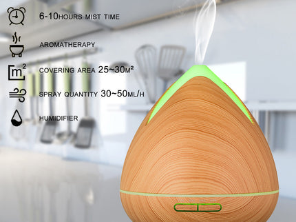 PureSpa Ultrasonic Diffuser  - Light Wood-1917365865670643715