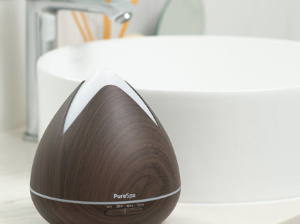 PureSpa Ultrasonic Diffuser  - Dark Wood-1889884790417657856