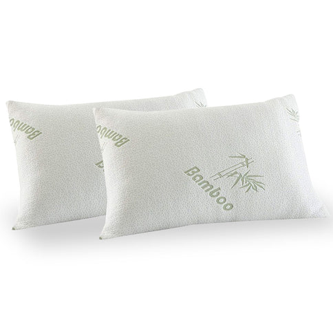 ROYAL COMFORT BAMBOO COVERED MEMORY FOAM PILLOW - 2PK-1899951211533176832