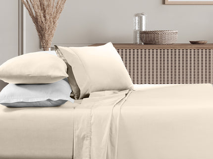 Renee Taylor 1500 Thread count Cotton Blend Sheet sets King Ivory-1889884864510038017