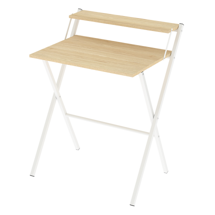 Levede Foldable Computer Desk Office Study Desk Oak-2011971108705800200