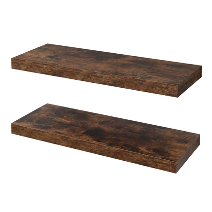 Levede Floating Wall Shelf 2 PCS Wall Mounted Shelves Book Display Storage Rack-2050059023352467464