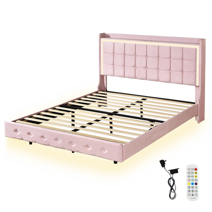 Levede Double Floating Bed Frame-1973193466422890504