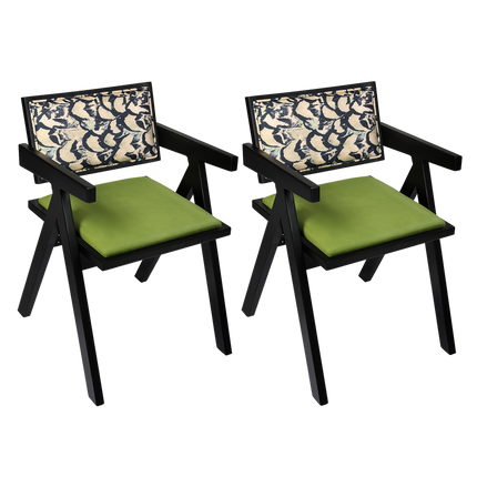 Levede 2X Dining Chair Retro Backrest Chair-1975420336367341576
